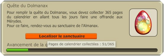 Dofus Almanax progression